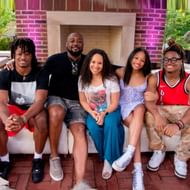 Mike and Kiya Tomlin with their children